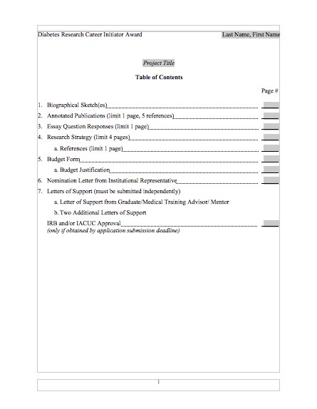 20 Table of Contents Templates and Examples   Template Lab