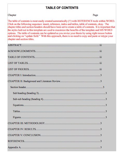 10 Best Table of Contents Templates for Microsoft Word