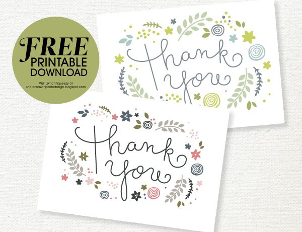 thank you card free download   Ecza.solinf.co
