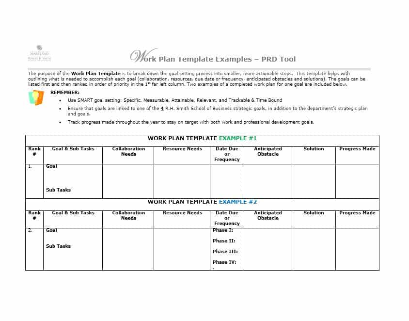 Work Plan   40 Great Templates & Samples (Excel / Word)   Template Lab