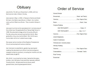 11+ Obituary Writing Template – Free Sample, Example Format 