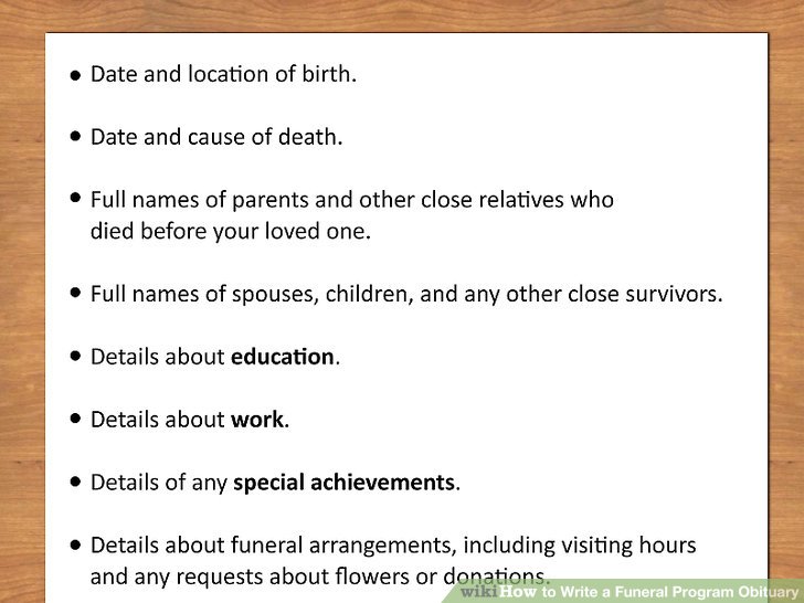 Create Your Own Obituary Template Beautiful Template Design Ideas