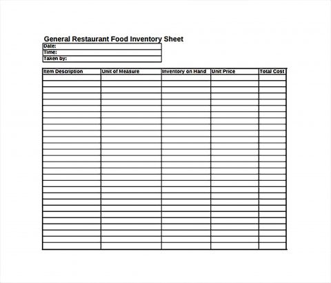 Sample Inventory Spreadsheet Templates | Business Mentor
